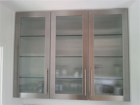 custom cabinets michigan stainless steel doors|stainless steel cabinet door frames.